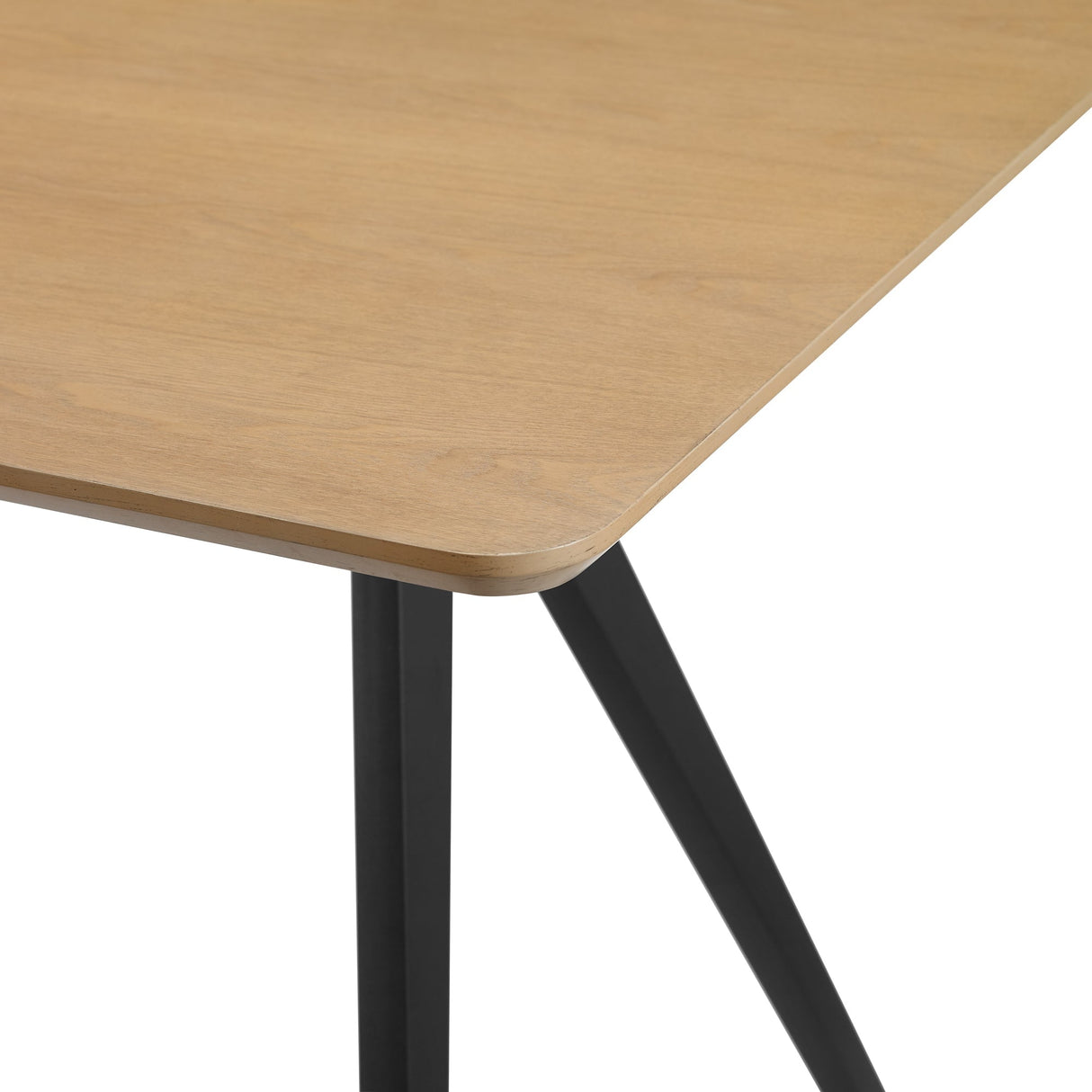 Juno Modern Industrial Veneer and Metal Dining Table