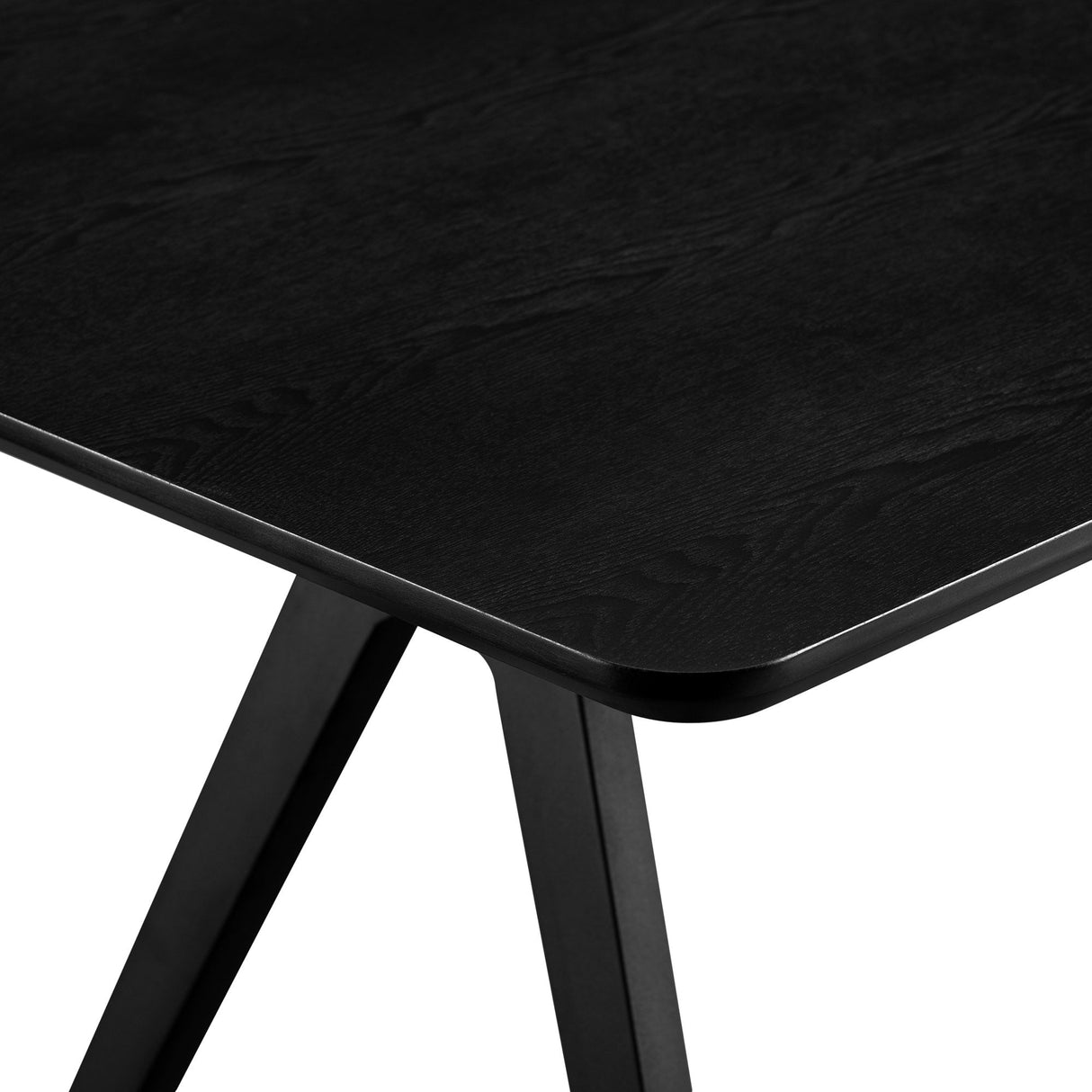 Juno Modern Industrial Veneer and Metal Dining Table