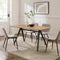 Juno Modern Industrial Veneer and Metal Dining Table