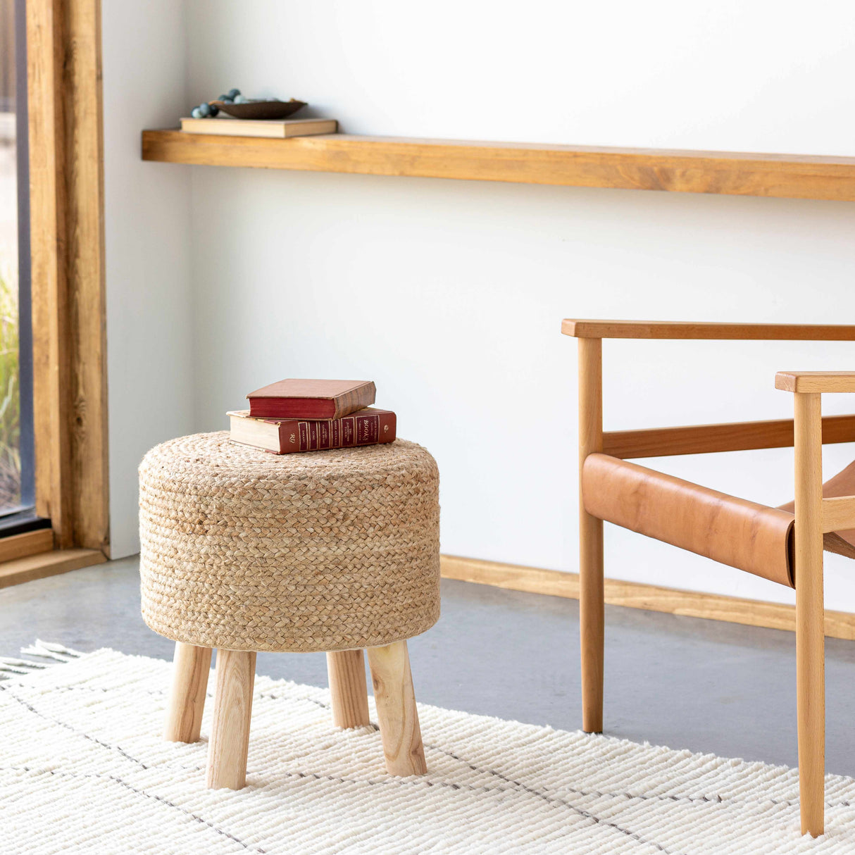 Jute Stool Ottoman