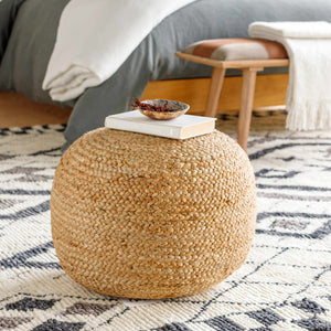 Kaumakani Jute Pouf