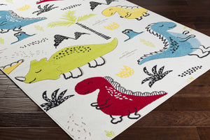 Kids Dianosour Colorful Jungle Playroom Area Rug