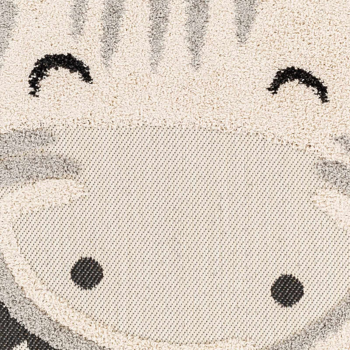 Kids Giraffe Bowtie Animal Print Nursery Area Rug