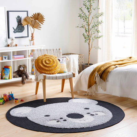 Kids Koala Animal Print Nursery Area Rug