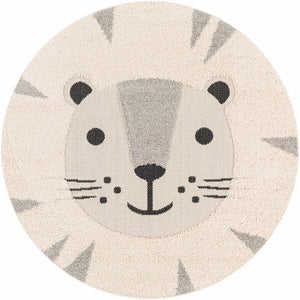 Kids Lion Animal Print Nursery Area Rug