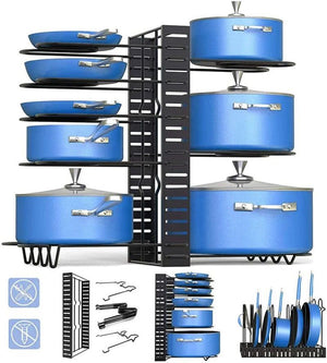 Kitchen Pots & Pans Organizer Rack