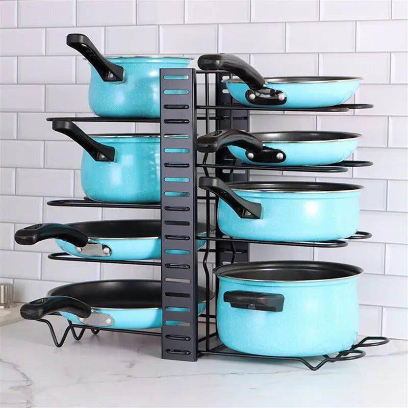 Kitchen Pots & Pans Organizer Rack