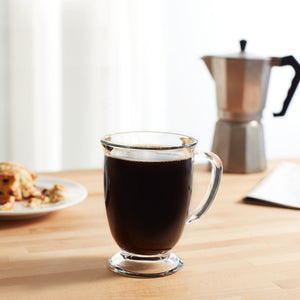Kona Glass Coffee Mugs, 16 ounce, Set of 6