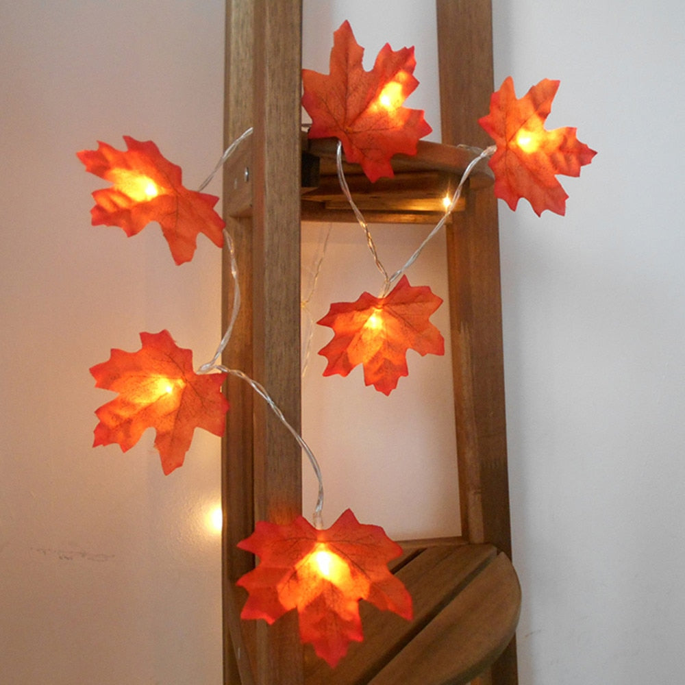 LED Maple Leaf String Light