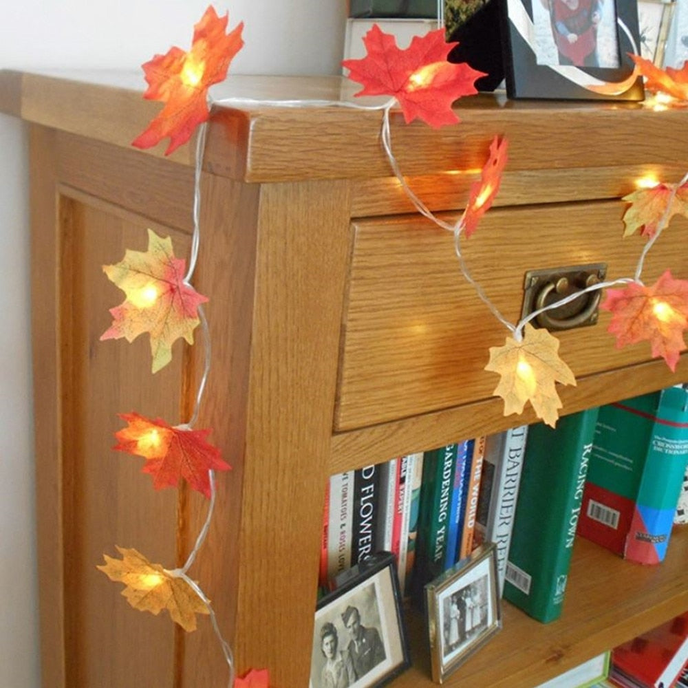 LED Maple Leaf String Light