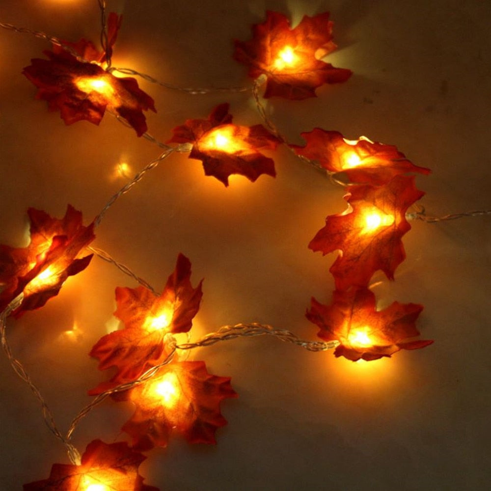 LED Maple Leaf String Light