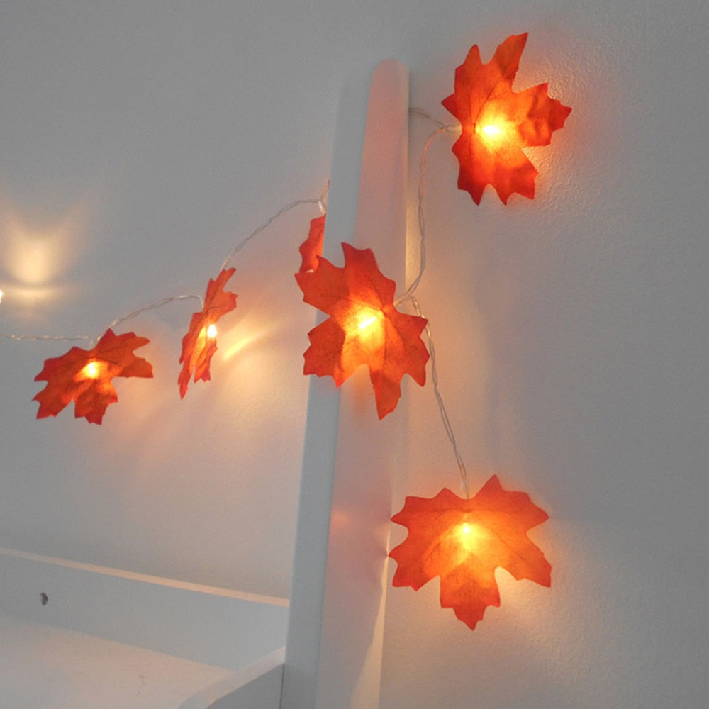 LED Maple Leaf String Light