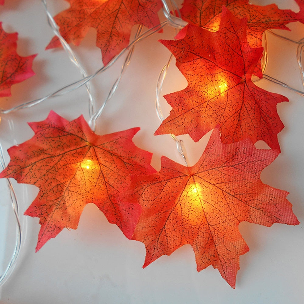 LED Maple Leaf String Light