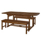 Larkspur 3-Piece Outdoor Patio Wood Dining Set