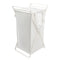 Laundry Hamper with Cotton Liner - Two Sizes - Steel + Cotton