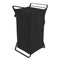 Laundry Hamper with Cotton Liner - Two Sizes - Steel + Cotton