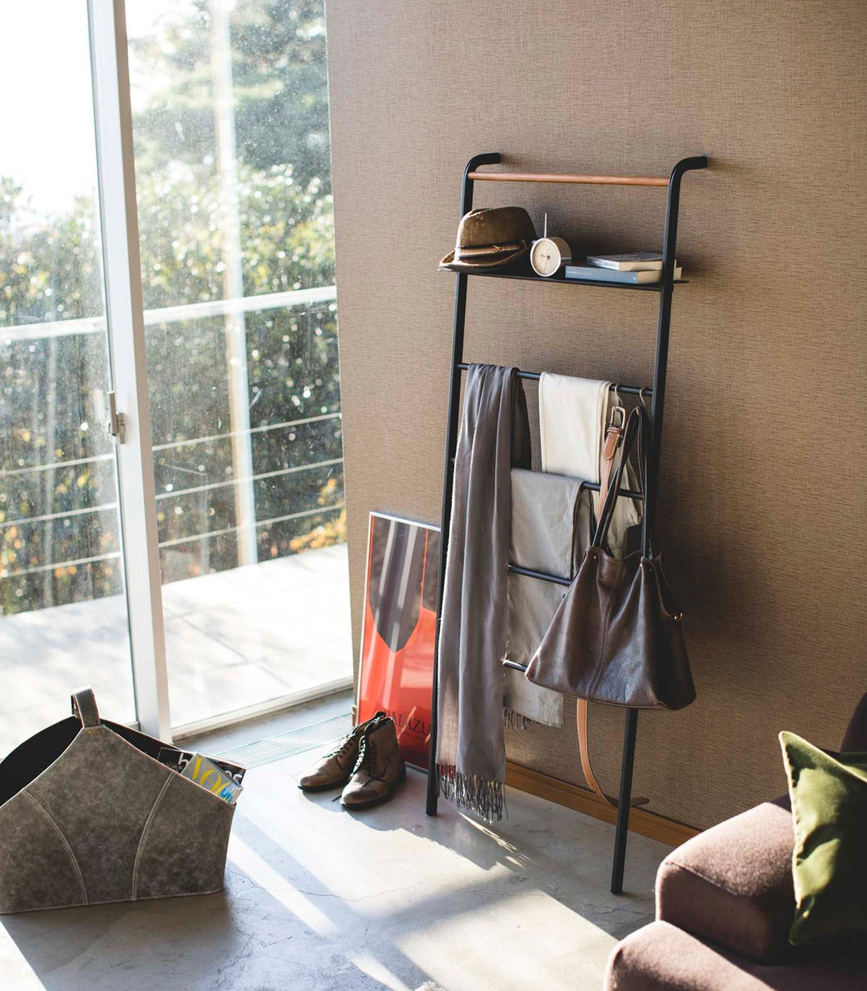 Leaning Storage Ladder - Two Styles - Steel