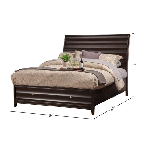 Legacy Bed, Black Cherry