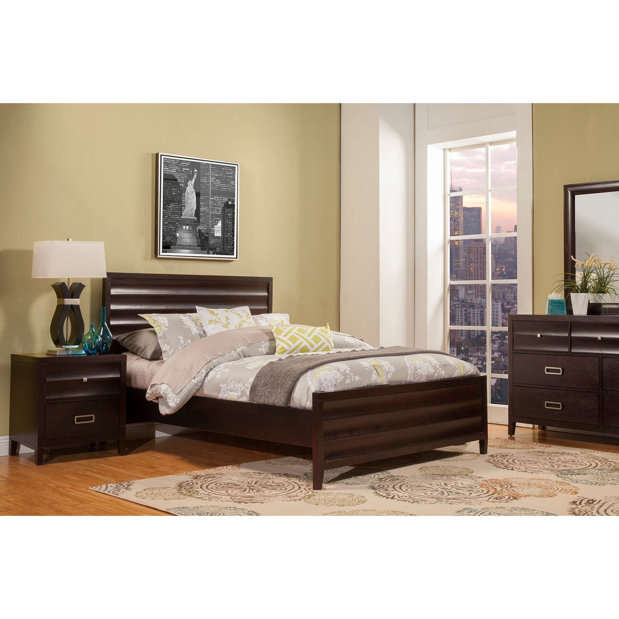 Legacy Bed, Black Cherry