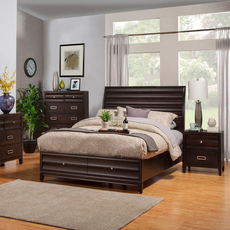 Legacy Storage Bed, Black Cherry