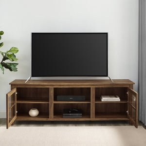 Lennox Window Pane Wood TV Stand