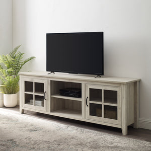 Lennox Window Pane Wood TV Stand