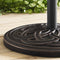 Leonora Circle Weave Round Outdoor Patio Umbrella Base