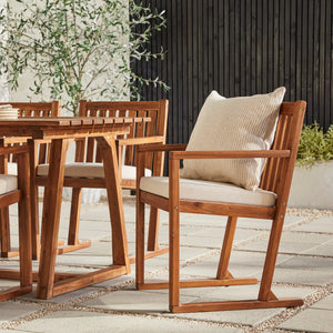 Leopold Modern Wood 7-Piece Outdoor Dining Set