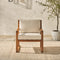 Leopold Modern Wood Outdoor Club Chair