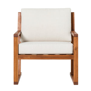 Leopold Modern Wood Outdoor Club Chair