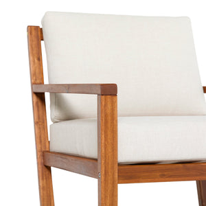 Leopold Modern Wood Outdoor Club Chair