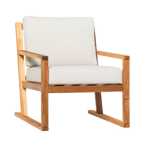 Leopold Modern Wood Outdoor Club Chair