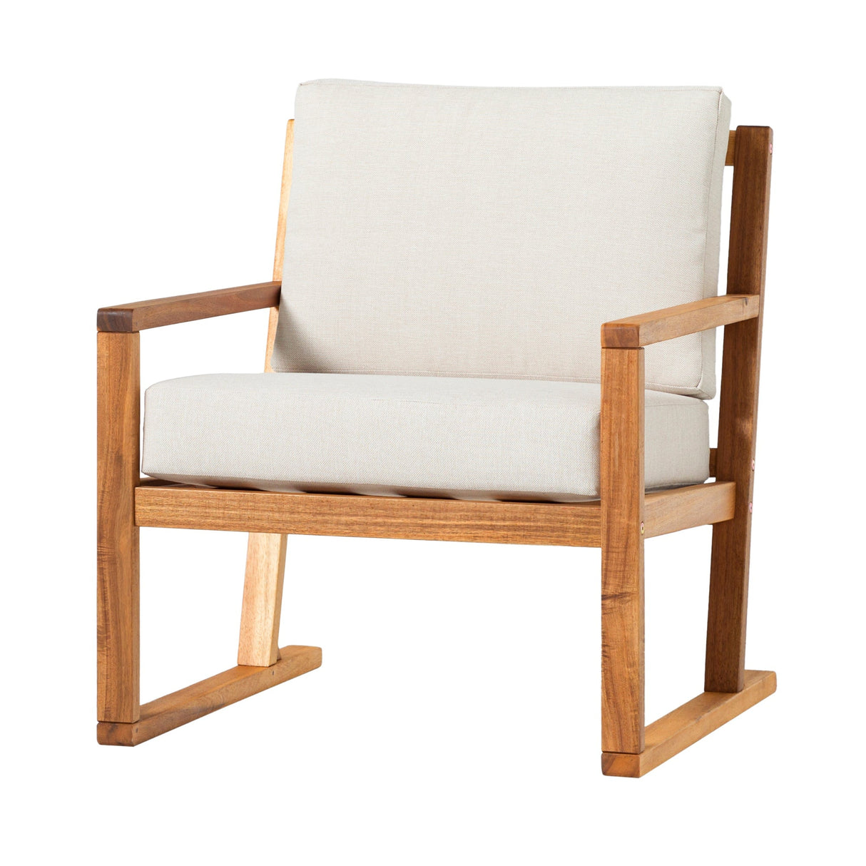 Leopold Modern Wood Outdoor Club Chair