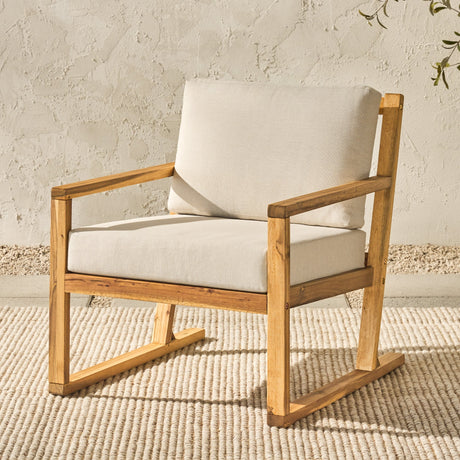 Leopold Modern Wood Outdoor Club Chair