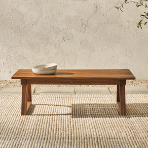 Leopold Modern Wood Outdoor Patio Coffee Table