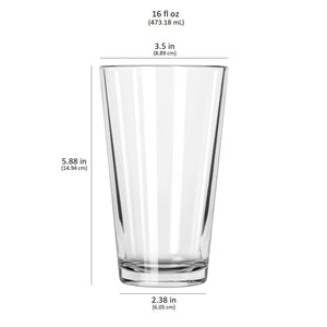 Libbey Bar Essentials Tumbler Glasses, 16-ounce, Set of 6