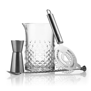 Libbey Classic Cocktail Carats 4-Piece Bar Mixing Set