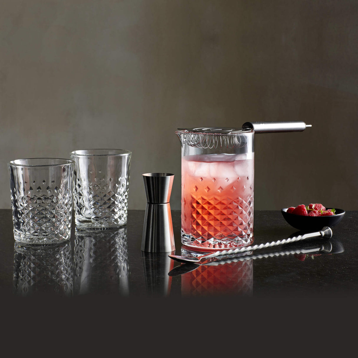 Libbey Classic Cocktail Carats 4-Piece Bar Mixing Set