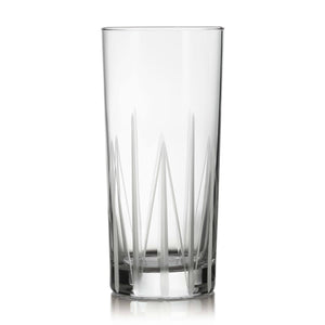 Libbey Cut Cocktails Structure Tumbler Glasses, 15.75-ounce, Set of 4