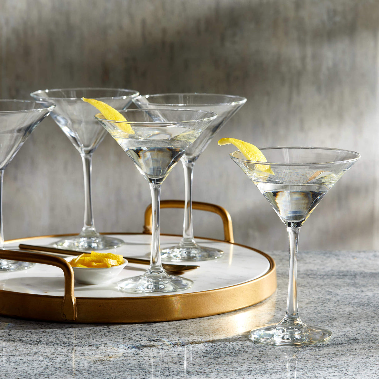 Libbey Entertaining Essentials Martini Glasses, 8-ounce, Set of 6