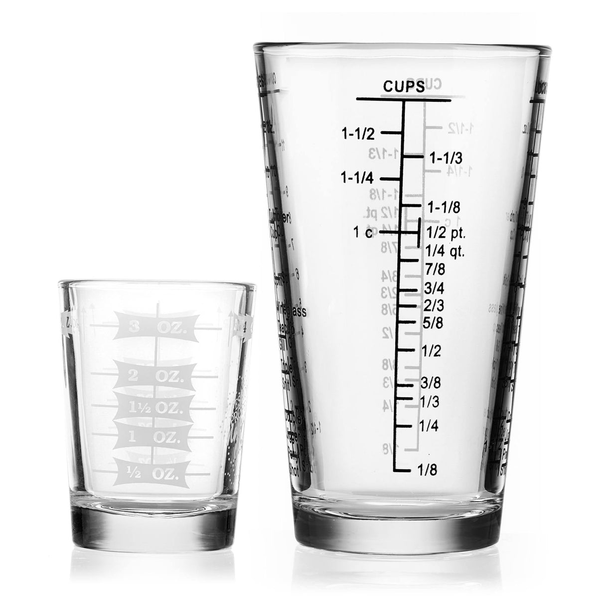 Libbey Mixologist Essentials 2-Piece Measuring Glass Set