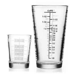 Libbey Mixologist Essentials 2-Piece Measuring Glass Set