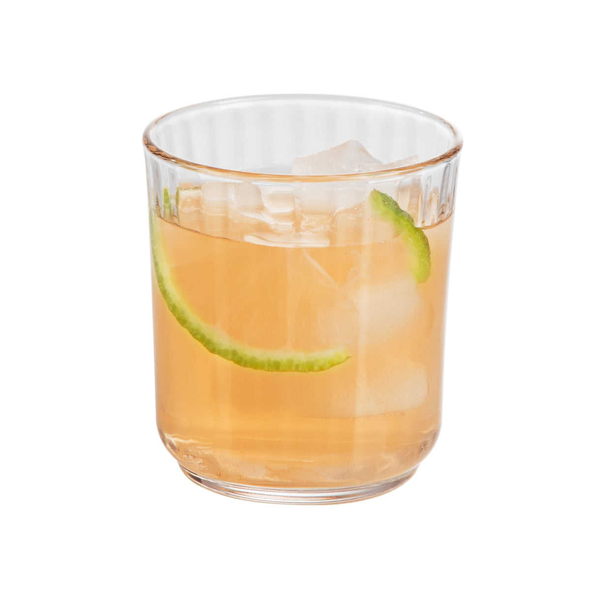 Libbey Paneled Double Old Fashioned Rocks Glasses, 11.2-ounce, Set of 6