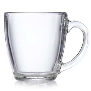 Libbey Tapered Glass Mugs, 15.5-ounce, Set of 8