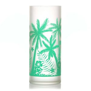 Libbey Vintage Palm Trees Cooler Glasses, 16-ounce, Set of 4