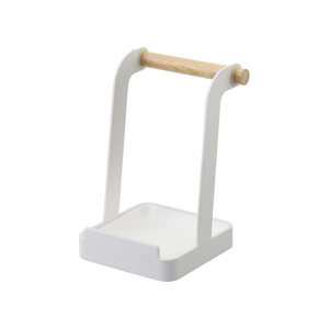 Lid & Ladle Stand - Steel + Wood