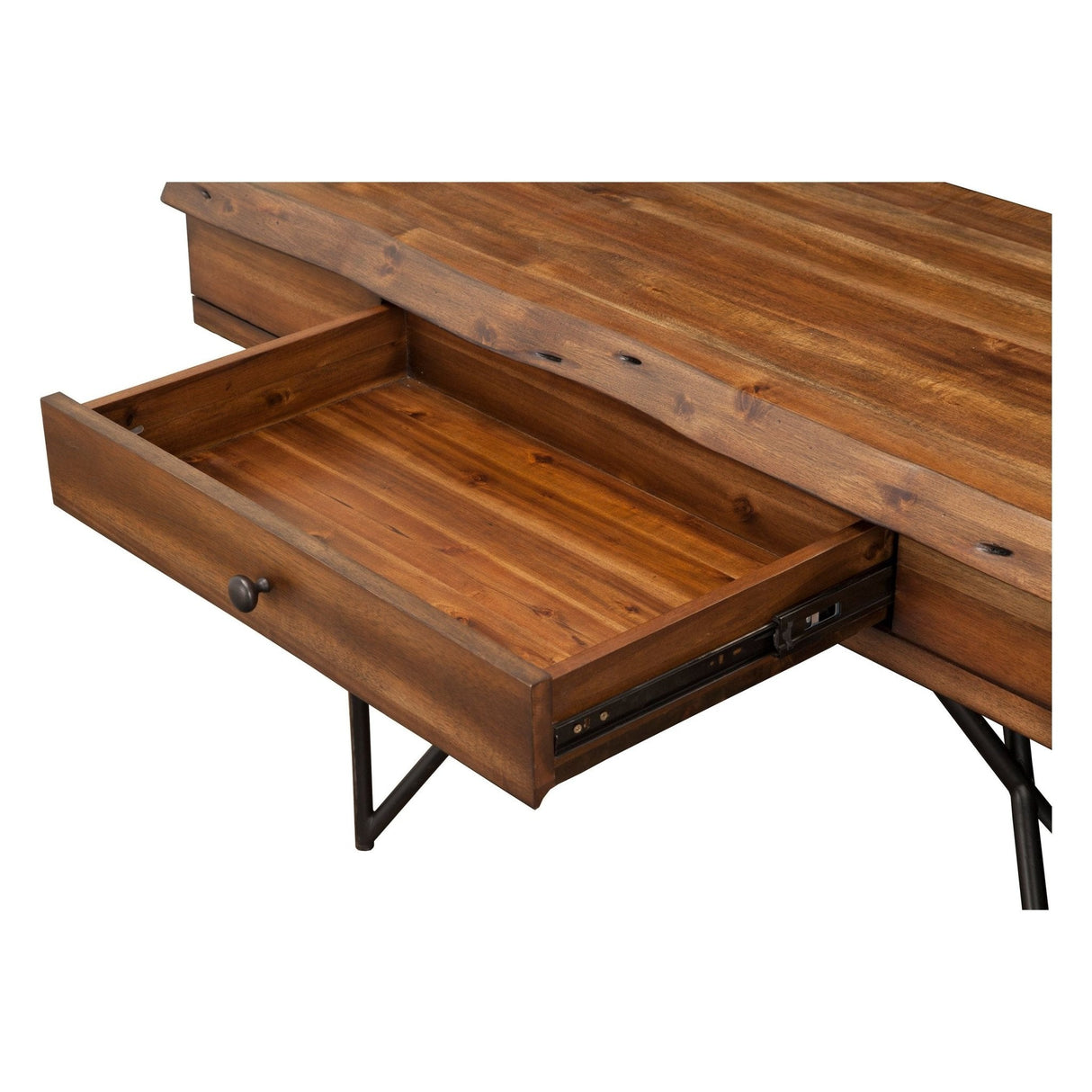 Live Edge Writing Desk, Light Walnut