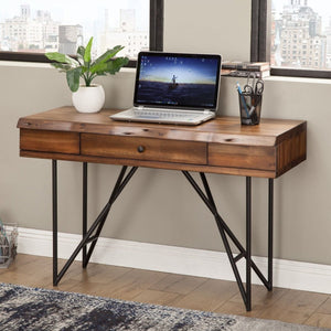 Live Edge Writing Desk, Light Walnut