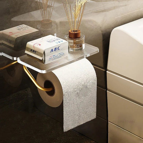 Lux Toilet Paper Holder and Shelf