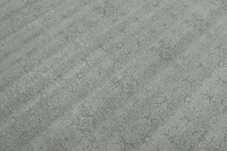 Luxury Hand knotted Wool 8x10 Gray Area Rug | EMP4